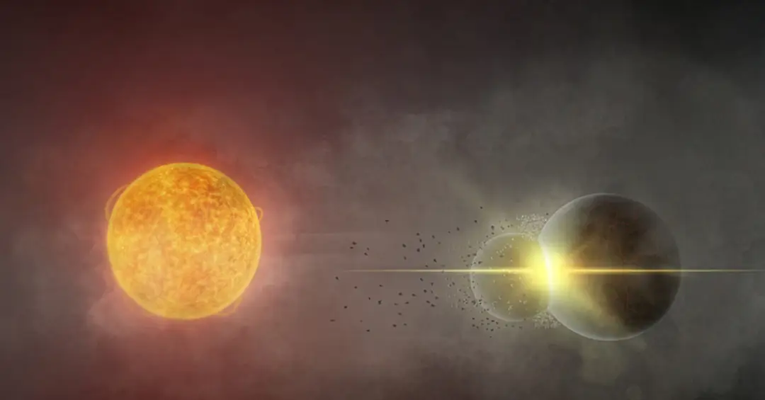 Astrônomos identificam possível colisão entre dois planetas ao redor de estrela parecida com o Sol