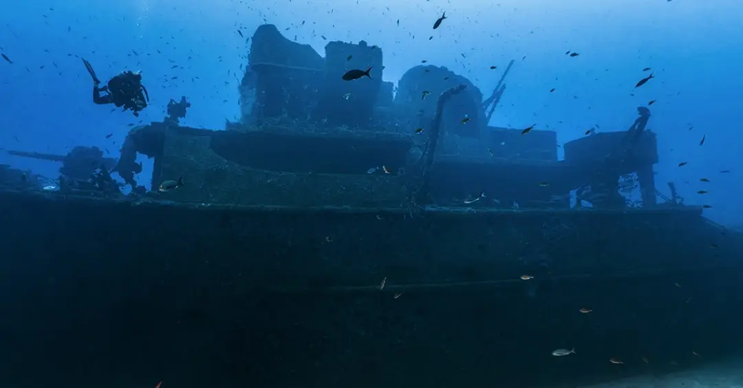 Noronha debaixo d’água: fotos revelam navio naufragado como nunca antes
